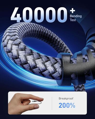 iPhone Charging Cable [Apple MFi Certified] USB Lightning Cable 6FT, 3 Pack | Nylon Braided Heavy Duty Fast iPhone Charger Cord for iPhone 14 13 12 11 X XS XR SE 8 7, iPad Pro, Air, mini, iPod, AirPods in Kuwait