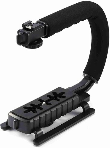 Stabilizing Handle Grip for Video Cameras - Black Super Grip Video DV SLR Camera Stabilizing Handle for DV Camcorder in Saudi Arabia