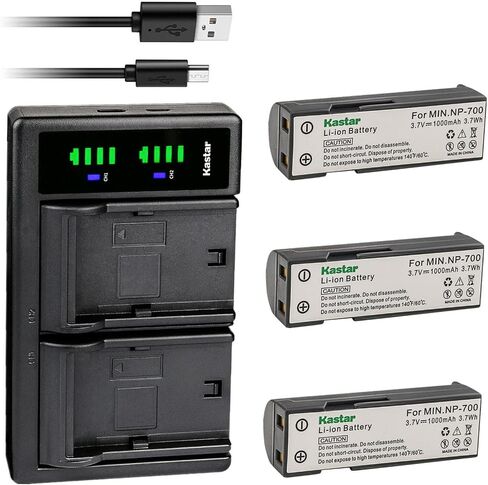 Kastar LTD2 USB Battery Charger Replacement for Pentax D-LI72 dlI72, Samsung SLB-0637 SLB0637, Sanyo DB-L30 DBL30 Battery, Pentax Optio Z10, Samsung L77, Sanyo Xacti VPC-A5 Digital Cameras in Saudi Arabia