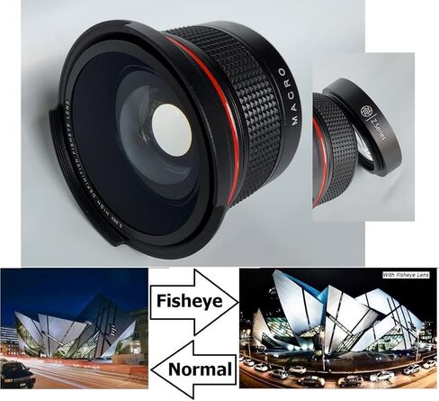 عدسة Super Wide Hi Def Fisheye لـ Nikon D5500 (متوافق 52 مم) in Kuwait