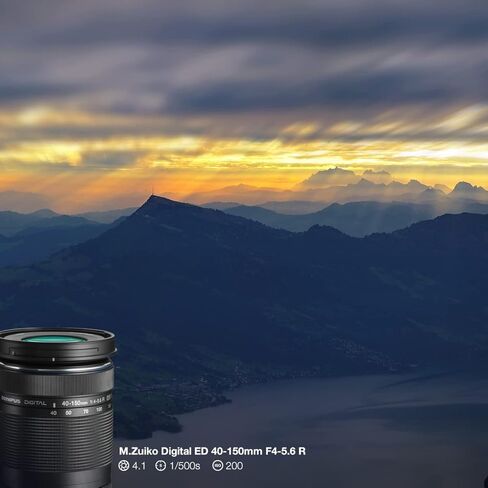 Olympus OM System M. 40-150mm F4.0-5.6 R Zoom Lens (Black) لـ Olympus و Panasonic Micro 4/3 Cameras-الإصدار الدولي (بدون ضمان) in Saudi Arabia
