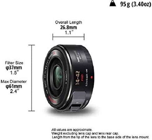 Panasonic Lumix H-PS14042E-K Powerzoom 14-42 MM GX Vario Lens-Black in Kuwait