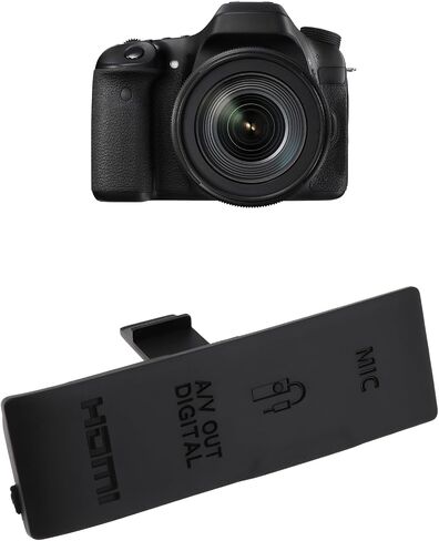 1Pc Camera USB HDMI Port Rubber Cover Camera Data Port Cap Compatible with Canon EOS 550D in Saudi Arabia