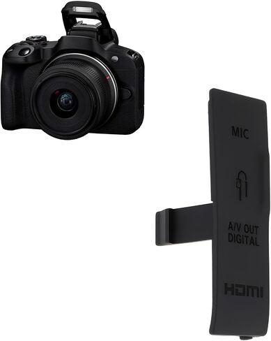 1Pc Camera USB HDMI Port Rubber Cover Camera Data Port Cap Compatible with Canon EOS 550D in Saudi Arabia
