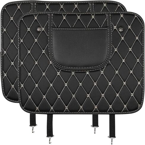 2 Pack Car Seat Back Protector for Kia Sorento 2018-2023, Leatherette Anti-Kick Cover Waterproof Scratch-Resistant Rear Seat Protector Storage Pocket Easy to Clean in Saudi Arabia