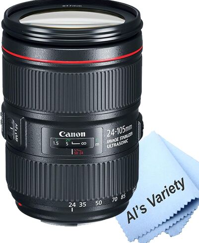 Canon EF 24-105mm f/4l هو II USM Lens ، مجموعة مرشح 3pc ، حزمة خلفية 100S ، حقيبة عدسة ، قبضة ، جراب القبضة ، الغطاء والمزيد (21pc) (متجدد) in Saudi Arabia