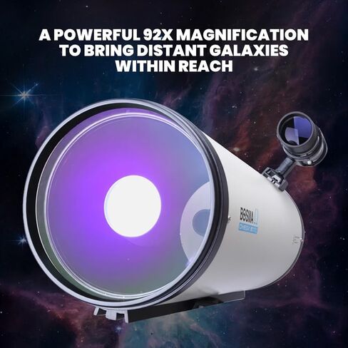 High-Power 200/2400mm Refractor Telescope – Long Range Astronomical Scope with Adjustable Tripod & Eyepieces for Moon, Planet, and Deep Sky Viewing – Ideal for Adults & Beginners in Saudi Arabia