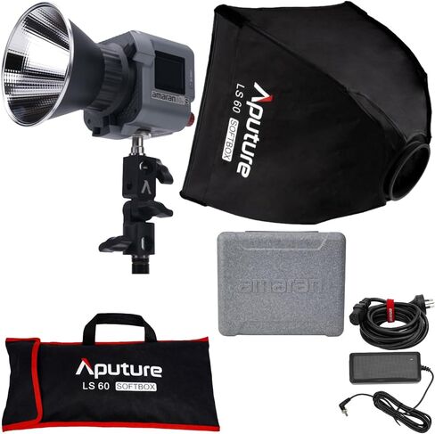 Aputure Amaran Cob 60x S Bi-Color LED حزمة Monolight مع Aputure LS60 Softbox (عنصران) in Saudi Arabia