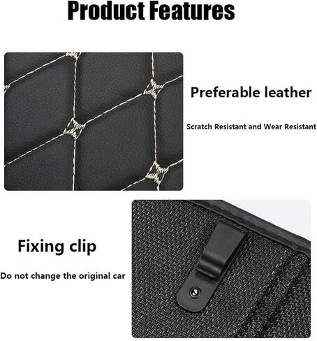 2 Pack Car Seat Back Protector for Dodge Charger 2007-2025, Leatherette Anti-Kick Cover Waterproof Scratch-Resistant Rear Seat Protector Storage Pocket Easy to Clean in Saudi Arabia