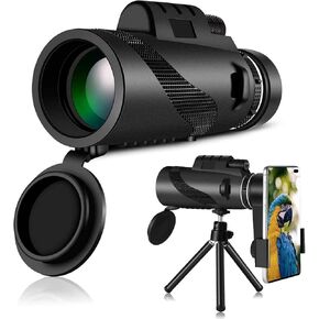 Updated Newest Monocular Telescope for Smartphone 40X60 HD Monocular Eyepiece Telescope with Smartphone Holder and Tripod for Bird Watching/Camping/Hiking/Travelling/ in Saudi Arabia