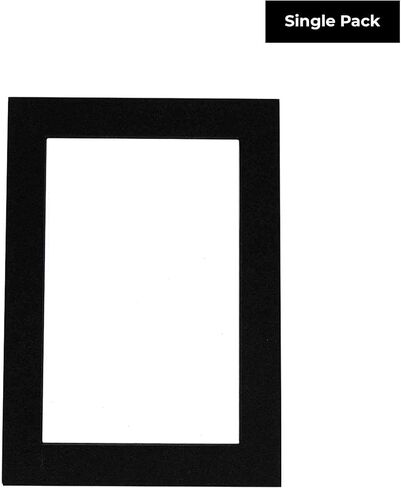16x24 Mat Bevel Cut for 13x19 Photos - Acid Free Black with Black Core Precut Matboard - For Pictures, Photos, Framing - 4-ply Thickness in Saudi Arabia