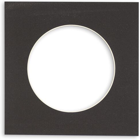 8x8 MAT Bevel Cut for 4x4 Photos - Precut White Circle Photo Photo Photo Poard فتحة - حمض خالٍ من الأمراض لحماية صورك - مقطوعة للصور العائلية ، حزمة من 10 ألواح matboards in Kuwait