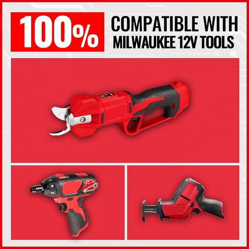 2 Pack 12V 7.0AH استبدال لـ Milwaukee 48-11-1862 Battery & N12 3A شاحن متوافق مع بطارية Milwaukee 12V LI-ION 48-11-1812 48-11-1828 48-11-1850. in Saudi Arabia