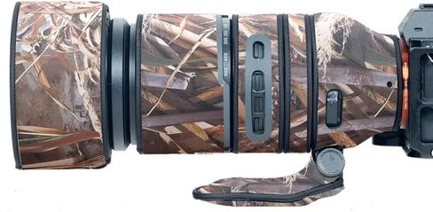Waterproof Camouflage Camera Lens Cover Compatible with Tamron 150-500mm f5-6.7 Di III VC VXD (A057), Rain Covers, Lens Protective Sleeve, Wildlife and Sports Photography (Dry Grass Camouflage) in Kuwait