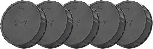غطاء خلفي للعدسة Kimiss لـ Contax Cy Mount ، غطاء واقعي بلاستيكي لكاميرا SLR ، مجموعة قبعة عدسة 5pcs ، تناسب عدسة الكاميرا in Saudi Arabia