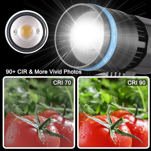 50 واط مضغوطة تركيز ضوء الفيديو ، مصباح LED التصوير الفوتوغرافي ، ضوء الفيديو المحمول مع التحكم عن بُعد ، 5 مرشحات ملونة لمنتج أزياء حفل زفاف (قابس أمريكي) in Kuwait