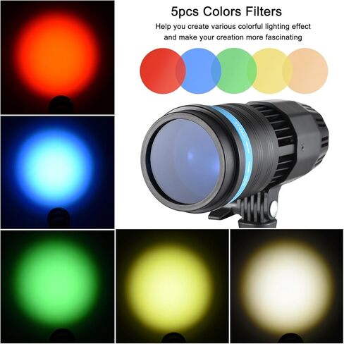50 واط مضغوطة تركيز ضوء الفيديو ، مصباح LED التصوير الفوتوغرافي ، ضوء الفيديو المحمول مع التحكم عن بُعد ، 5 مرشحات ملونة لمنتج أزياء حفل زفاف (قابس أمريكي) in Kuwait