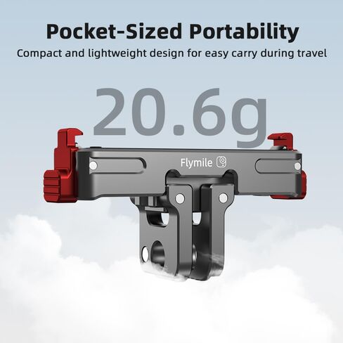 حامول إطلاق سريع لـ Insta360 Go Ultra Camera Aluminium Metal Polding 1/4 Screw Camera Mount in Kuwait