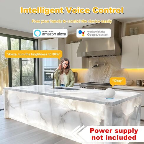 Lichaser 4 Pack LED ورقة الإضاءة الخلفية البيضاء 6000K 24V 36W ، ورقة LED قابلة للضايق متوافقة مع Alexa ، مرنة الإضاءة الخلفية عن بُعد والتحكم in Kuwait