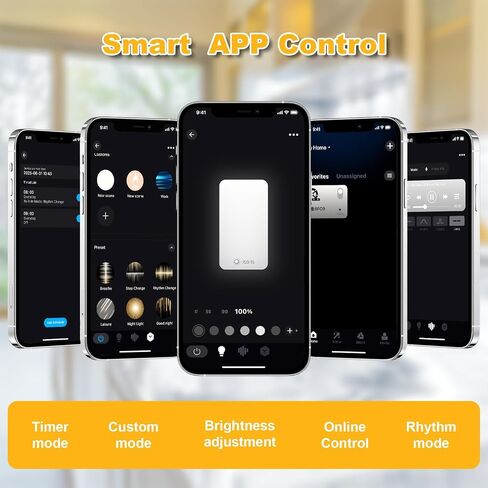 Lichaser 4 Pack LED ورقة الإضاءة الخلفية البيضاء 6000K 24V 36W ، ورقة LED قابلة للضايق متوافقة مع Alexa ، مرنة الإضاءة الخلفية عن بُعد والتحكم in Kuwait