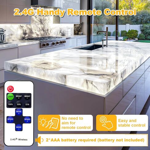 Lichaser 4 Pack LED ورقة الإضاءة الخلفية البيضاء 6000K 24V 36W ، ورقة LED قابلة للضايق متوافقة مع Alexa ، مرنة الإضاءة الخلفية عن بُعد والتحكم in Kuwait