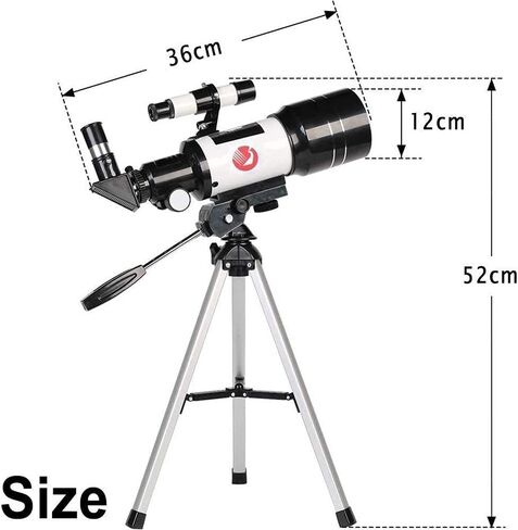 2021 Updated Telescope for Kids Astronomy Beginners Adults 70mm Telescope for Astronomy Starter Scope with Tripod Finder Scope in Saudi Arabia