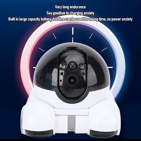 Fosa Smart Security Camera ، 1080p HD Cameras Movable Cameras for Home Security ، و Way Talk Pet مع عجلات ، والكلب الداخلي ، ومراقبة الطفل والحيوانات الأليفة in Saudi Arabia