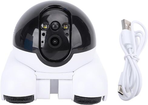 Fosa Smart Security Camera ، 1080p HD Cameras Movable Cameras for Home Security ، و Way Talk Pet مع عجلات ، والكلب الداخلي ، ومراقبة الطفل والحيوانات الأليفة in Saudi Arabia