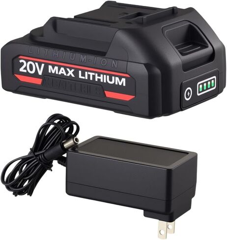 Li-ion Battery Replacement 20V 2000mA with Charger, Compatible Paint Sprayer in Saudi Arabia