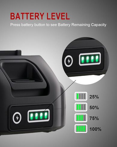 Li-ion Battery Replacement 20V 2000mA with Charger, Compatible Paint Sprayer in Saudi Arabia
