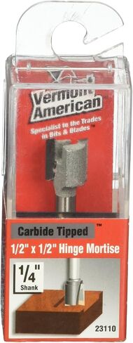 Vermont American 23110 1/2-by-1/2 بوصة كربيد توجيه موجه التوجيه المفصلي ، 2-flute 1/4 بوصة in Saudi Arabia