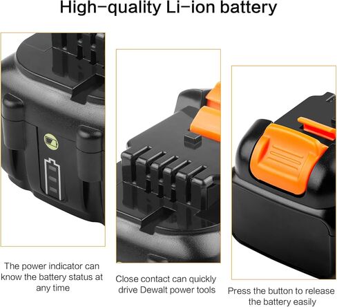 High-Capacity 12V 7Ah Replacement Battery Compatible with Dewalt 12V Power Tools (DCB123, DCB127, DCB122, DCB124, DCB121) - 4 Pack in Saudi Arabia