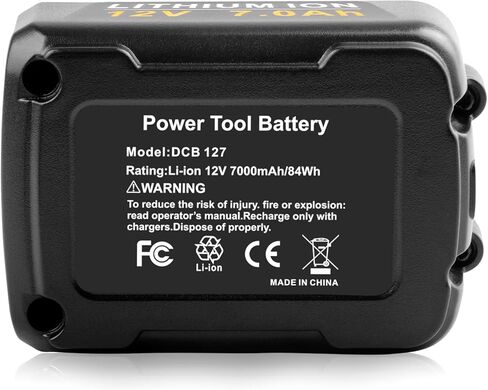 High-Capacity 12V 7Ah Replacement Battery Compatible with Dewalt 12V Power Tools (DCB123, DCB127, DCB122, DCB124, DCB121) - 4 Pack in Saudi Arabia
