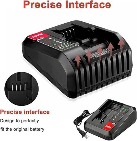 MANUFER 2PACK 3.0Ah 20V PCC680L Li-ion Battery and PCC692L Charger Replacement for Porter Cable 20V Battery Compatible with Porter Cable Battery PCC680L, PCC681L, PCC682L, PCC685L, PCC685LP, PCC699L in Kuwait