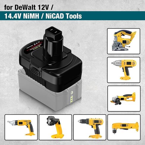 محول لبطارية DeWalt 20V لبطارية Milwaukee M18 يتحول إلى أدوات Makita 12V اللاسلكية (ل DeWalt إلى Makita 12V 14.4V NICAD) in Kuwait