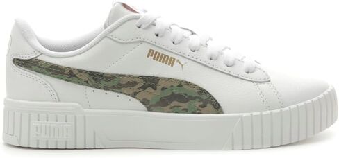 PUMA WOMENS CARINA CREW 2 الدانتيل التمويه حتى الأحذية الرياضية أحذية غير رسمية - أبيض - الحجم 8 م in Kuwait