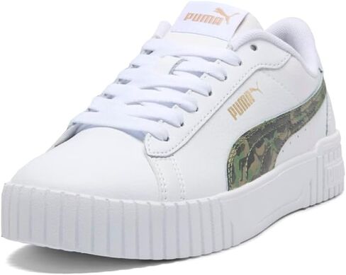 PUMA WOMENS CARINA CREW 2 الدانتيل التمويه حتى الأحذية الرياضية أحذية غير رسمية - أبيض - الحجم 8 م in Kuwait