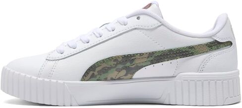 PUMA WOMENS CARINA CREW 2 الدانتيل التمويه حتى الأحذية الرياضية أحذية غير رسمية - أبيض - الحجم 8 م in Kuwait
