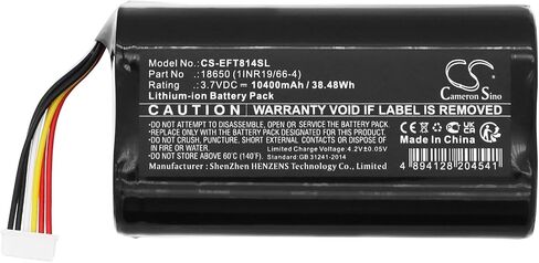 CS Cameron Sino 10400mAh / 38.48WH بديلة للبطارية لـ Eufy Cam 2 Pro ، T8140R ، 18650 (1INR19 / 66-4) in Kuwait