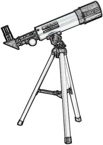Small Astronomical Telescope, Refraction Monocular, High-Definition 90°Mirror Telescope Moon Crater in Saudi Arabia