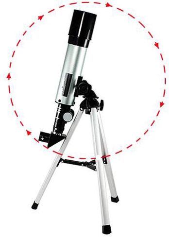 Small Astronomical Telescope, Refraction Monocular, High-Definition 90°Mirror Telescope Moon Crater in Saudi Arabia