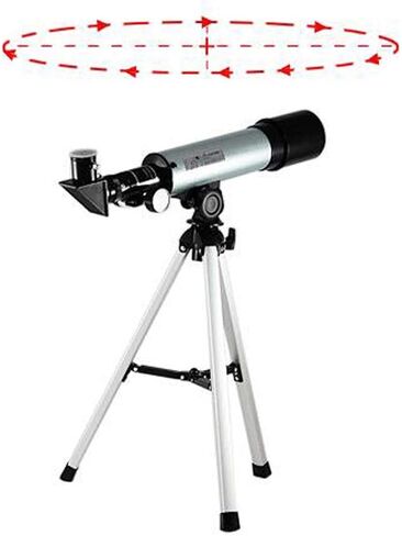 Small Astronomical Telescope, Refraction Monocular, High-Definition 90°Mirror Telescope Moon Crater in Saudi Arabia