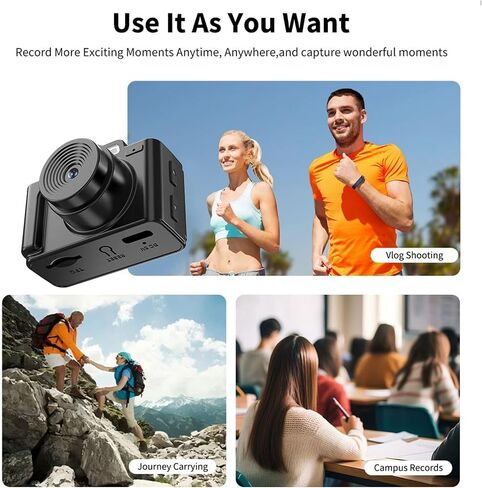 كاميرا سلسلة مفاتيح Gowenic ، شاشة ملونة 0.96 بوصة 1080p FHD Digital Camera مع مصباح ملء لخبراء سيلفي سيلفي في الهواء الطلق in Saudi Arabia