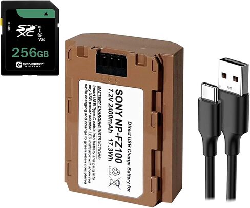 Synergy Digital Accessory Kit, Compatible with Sony a7R V Digital Camera Includes: KSD256GB Memory Card, SDNPFZ100 Battery in Saudi Arabia