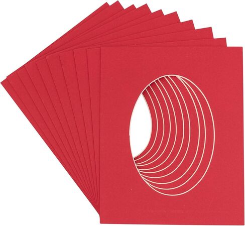 16 × 20 حصيرة مقطوعة ل 13 × 18 الصور - Precut Black Oval Photo Mat Board فتحة - حمض خالي in Kuwait