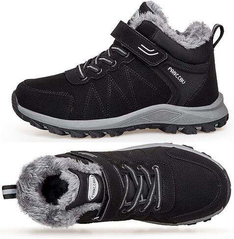 Maizun Winter Winter Snow Boots Fur مبطن أحذية الكاحل الشتوية in Kuwait
