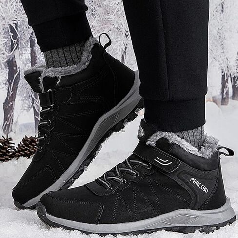 Maizun Winter Winter Snow Boots Fur مبطن أحذية الكاحل الشتوية in Kuwait