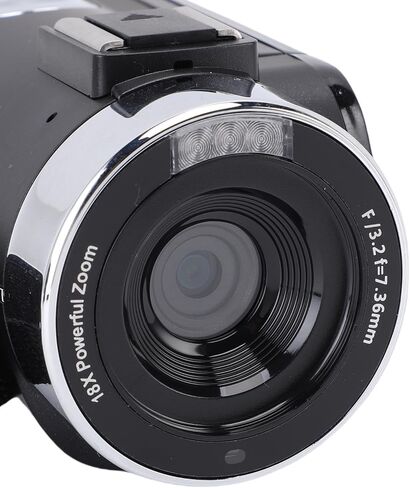 ASIXXSIX 4K HD CAMCORDER CAMERA ، Anti anti 80MP 18x ZOOM Digital Recorder مع شاشة دوران 3 بوصة 270 درجة ، كاميرا تصوير مضغوطة مع مصباح ملء LED للسفر in Kuwait
