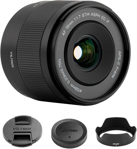 Viltrox AF 15mm F1.7 Air for Fuji X Mount ، APS-C Autofocus AF 15/1.7 X-Mount Lens for Fuji X-Mount Cameras X-Pro2 X-Pro3 X-E3 X-E4 X-A10 X-A3 X-A5 X-A7 X-S10 X-T-T3 X-T4 X-ED2S in Kuwait