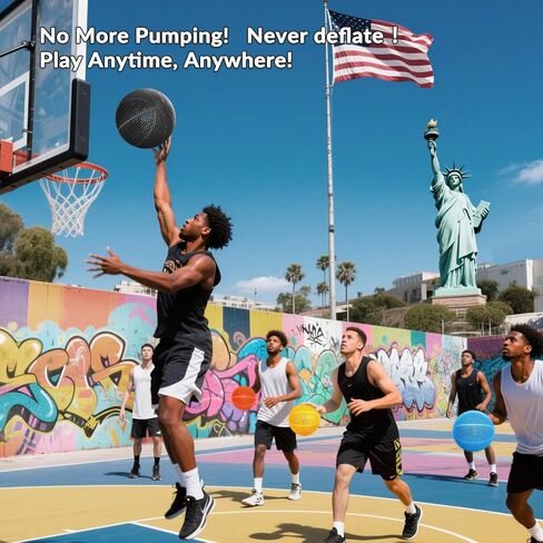 3D Printed Basketball-Airless Basketball,Ultra - Quiet & No Pump Needed,High Bounce,Official Size7,Indoor, Gym & Outdoor Use in Saudi Arabia